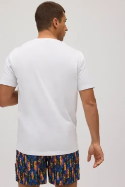 Camiseta manga corta estampada tablas surf