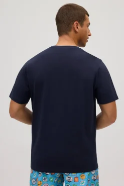 Camiseta manga corta estampada retro cars