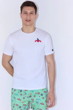 Camiseta manga corta estampado tiburón Sockarrats