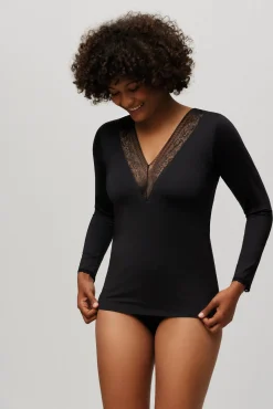 Camiseta manga larga negro