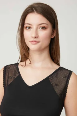 Camiseta sin mangas negro