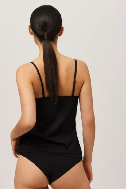 Camiseta tirantes algodón orgánico negra