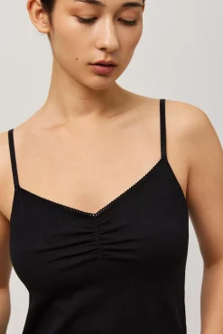 Camiseta tirantes algodón orgánico negra