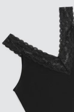 Camiseta tirantes algodón negro