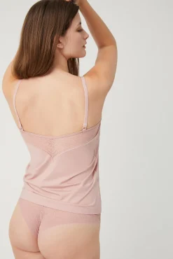 Camiseta tirantes rosa