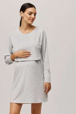 Camisón de maternidad manga larga