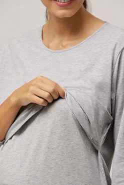 Camisón de maternidad manga larga