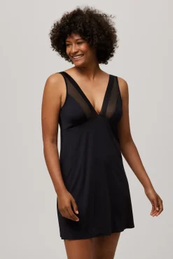 Camisón detalles tul negro