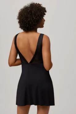 Camisón detalles tul negro