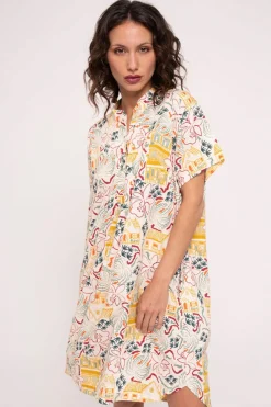 Camisón mujer abotonado estampado | MUYDEMI