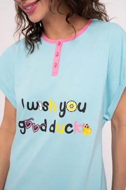 Camisón mujer algodón estampado Good duck | MUYDEMI