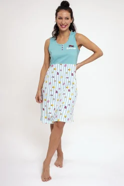 Camisón mujer algodón estampado veraniego | MUYDEMI