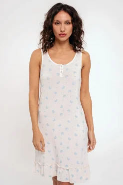 Camisón mujer estampado detalle volante | MUYDEMI