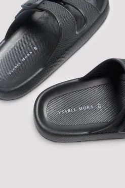 Chanclas de playa hebillas antideslizantes extra comfort negro