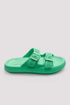 Chanclas de playa hebillas antideslizantes extra comfort verde