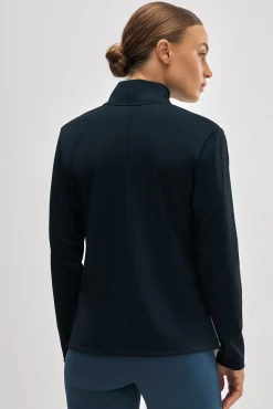 Chaqueta deportiva ajustada transpirable negro