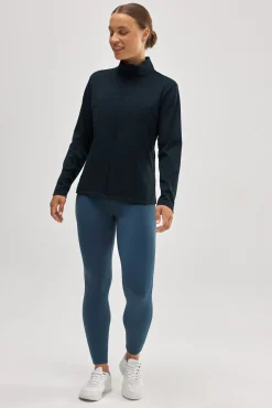 Chaqueta deportiva ajustada transpirable negro