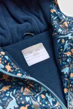 Chubasquero infantil con forro interior polar Dino