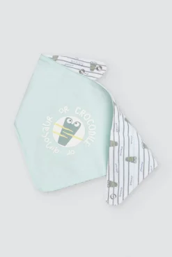 Conjunto bebé 3 piezas camiseta, short y bandana Crocodino
