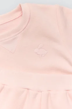 Conjunto bebé básico sudadera y jogger rosa