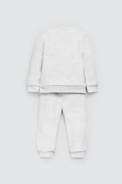 Conjunto bebé básico sudadera y jogger gris
