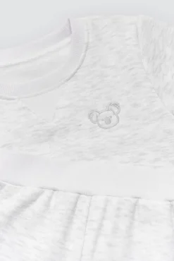 Conjunto bebé básico sudadera y jogger gris