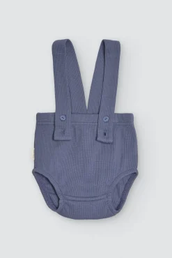 Conjunto bebé camiseta manga corta algodón y culetín con tirantes Crocodino