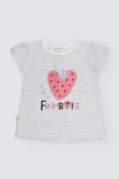 Conjunto bebé camiseta manga corta y short Framboise