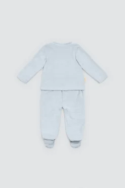 Conjunto bebé camiseta y polaina Baby Cosmos azul