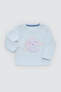 Conjunto bebé camiseta y polaina Baby Cosmos azul