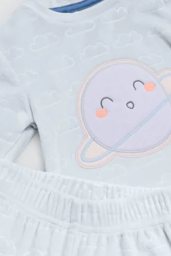 Conjunto bebé camiseta y polaina Baby Cosmos azul