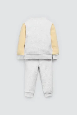 Conjunto bebé chaqueta y jogger Hello world