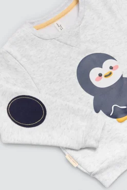 Conjunto bebé manga larga Penguin Toy
