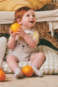 Conjunto bebé peto y camiseta manga corta Safari