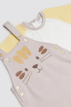 Conjunto bebé peto y camiseta manga corta Safari