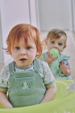 Conjunto bebé peto y camiseta manga corta Crocodino