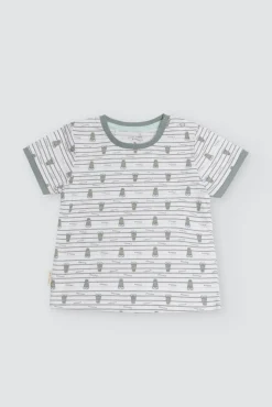 Conjunto bebé peto y camiseta manga corta Crocodino