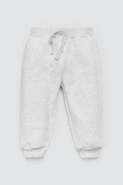 Conjunto bebé sudadera y jogger gris estampado