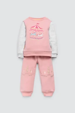 Conjunto bebé sudadera y jogger Candy Circus