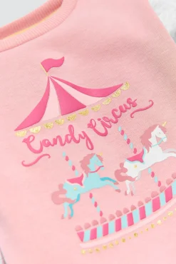 Conjunto bebé sudadera y jogger Candy Circus