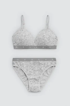 Conjunto interior juvenil sujetador y braga