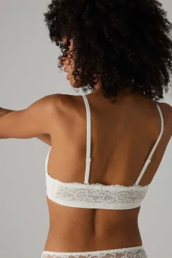 Conjunto lencero sujetador multiposición & braga alta blanca