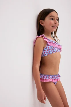 Culetín niña volantes estampado flores