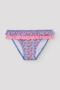 Culetín niña volantes estampado flores