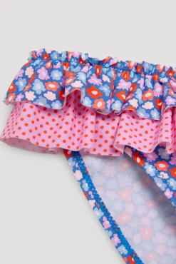 Culetín niña volantes estampado flores