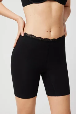 Culotte antirroce algodón negro