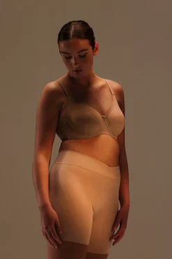 Culotte antirroce nude y sujetador de capacidad Basic Collection