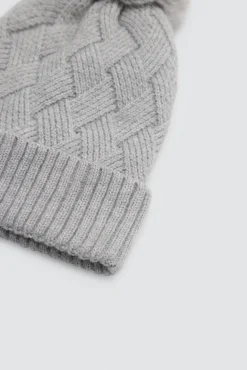 Gorro afelpado con pompón