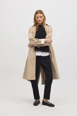 Jersey cuello redondo efecto pana negro