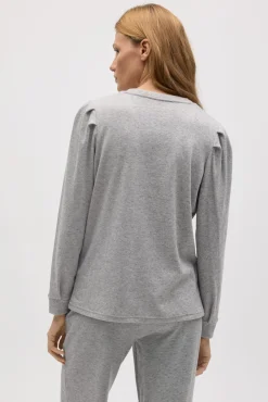 Jersey extra cómodo detalle hombros gris